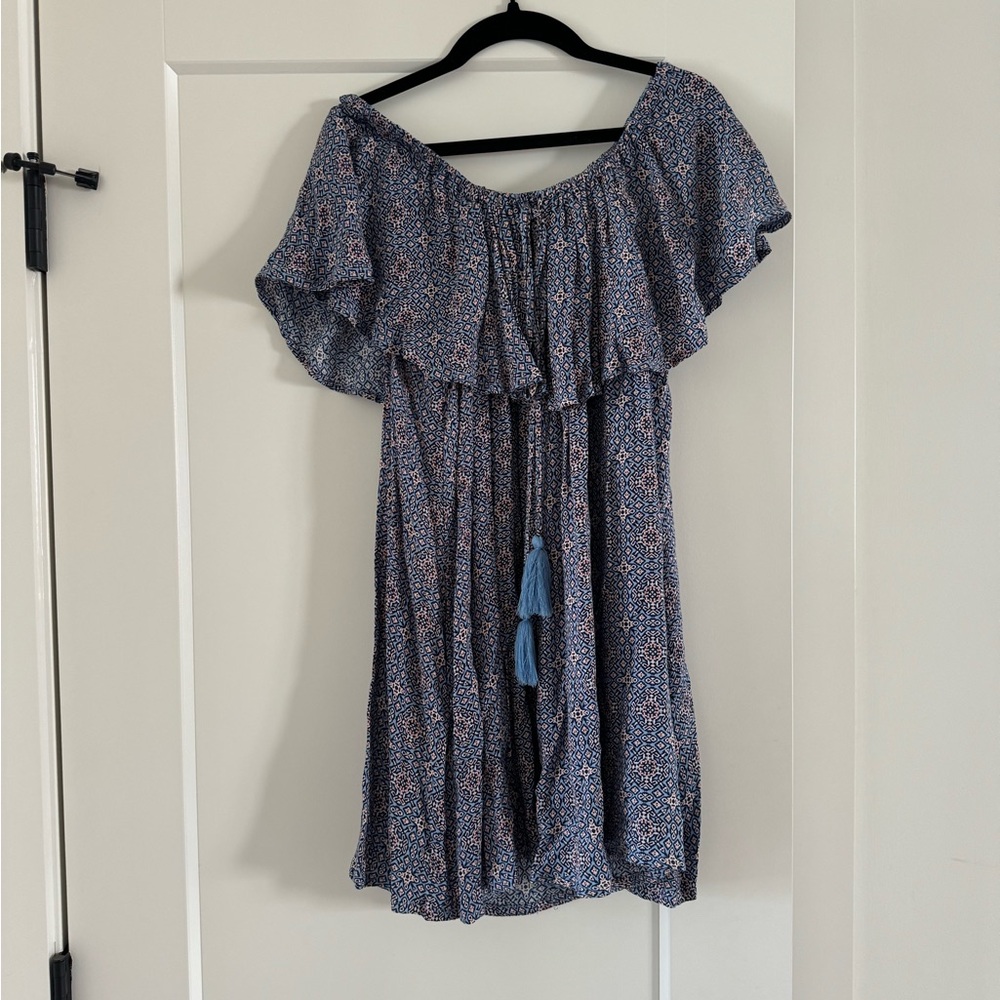 Off the shoulder boutique brand mini dress
